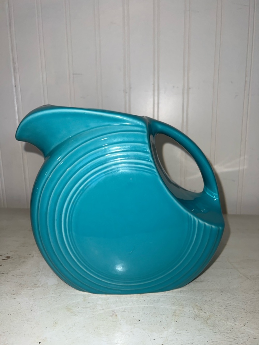 Fiesta Large Disc Pitcher Turquoise